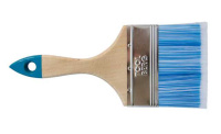 0111416 Кисть плоская "Лазурит-Стандарт", искусственная щетина, дер. рук., 100мм (0102340)