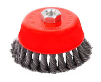 2302052 Щетка-крацовка чашечная, для УШМ, стальная жгут. проволока, 100мм