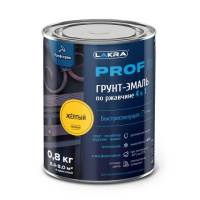 8311377 Грунт-эмаль по ржавчине 4 в 1 быстросохнущая Лакра PROF IT Желтый 0,8 кг