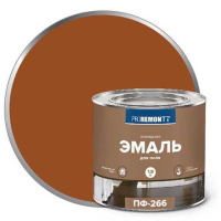 0006701 Эмаль ПФ-266 Proremontt желто-коричневая 1,9 кг 