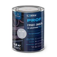 8311374 Грунт-эмаль по ржавчине 4 в 1 быстросохнущая Лакра PROF IT Серое окно, RAL 7040  0,8 кг