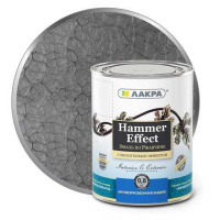 0008131 Эмаль с молотковым эффектом Лакра Серый 0,8кг Л-С