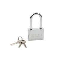 79-0046 Замок навесной серия «Сталь» 60 мм длинная дужка ЧЕТЫРЕ СЕЗОНА