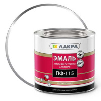 0007679 Эмаль ПФ-115 Лакра Бел. мат. 2кг Л-С