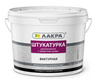 0007818 Штукатурка фактурная декоративная Лакра с эффектом "шубы" Белый 15кг Л-С