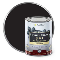 0007627 Грунт-эмаль 3 в 1 Лакра Черный 0,8кг Л-С