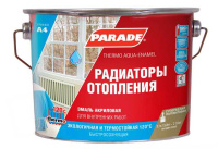 0006327 Эмаль PARADE А4 Радиаторы отопления акриловая термо Бел. п/мат. 2,7 л Россия
