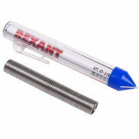 09-3103 Припой с канифолью REXANT, 20 г, Ø1.0 мм, (олово 60%, свинец 40%), колба-карандаш