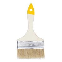 0101940 Кисть плоская "Хобби", натуральная щетина, дер. рукоятка, 100мм, Китай