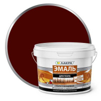 0008104 Эмаль акрил. д/пола Лакра Красно-кор. 2,4кг Л-С