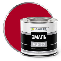 0008086 Эмаль НЦ-132 Лакра Красный 1,7кг Россия