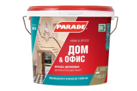 0005876 Краска акрил. PARADE W4 износоустойчивая Дом & Офис Бел. мат. 5л Россия