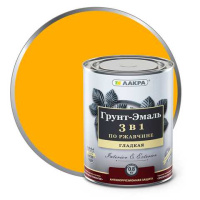 0007601 Грунт-эмаль 3 в 1 Лакра Желтый 0,8кг Л-С