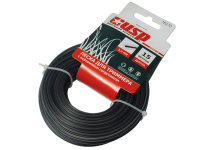 Леска для триммера с нейлоновым сердечником, длина 15м, профиль- круг, d- 3.0 мм (78270) упак. 12шт