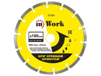 Круг отрезной алмазный, сегментный,  230х22 мм, InWork (37265)