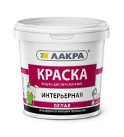 8306472 Краска акриловая интерьерная Лакра белоснежная 1,3кг (0007505)