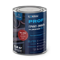 8311376 Грунт-эмаль по ржавчине 4 в 1 быстросохнущая Лакра PROF IT Оксид красный, RAL 3009 0,8 кг