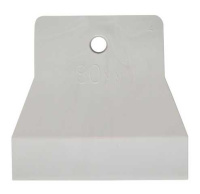 1209108 Шпатель резиновый белый 80мм Белый 500 Россия