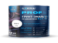 8311372 Грунт-эмаль по ржавчине 4 в 1 быстросохнущая Лакра PROF IT База С 0,8 кг