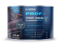 9592002 Грунт-эмаль по ржавчине 4 в 1 быстросохнущая Лакра PROF IT Графит, RAL 7024 1,7 кг