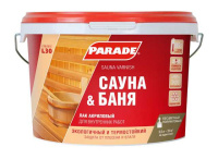 0006087 Лак для саун акриловый PARADE L30 Сауна & Баня П/мат 2,5л Россия