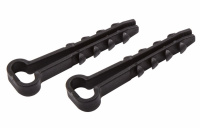 07-4621 Дюбель-хомут нейлоновый прямоугольный PROconnect 5-10 мм, черный, упаковка 100 шт.