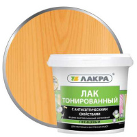 0007568 Лак в/д тонированный Лакра Орегон 0,9кг Л-С