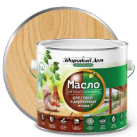 0007075 Масло для террас и деревянных полов Здоровый Дом дуб 1,8л Л-С