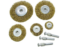 Корщетка д/дрели, набор 5шт.(колеса 25,38,50,63,75 мм) USP 38572