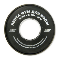 Лента ФУМ для воды MPF 12 мм х 0,1 мм х 20 м профессиональная