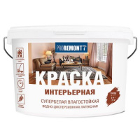 8300524 Краска интерьерная влагостойкая PROREMONTT супербелая Л-С 14кг