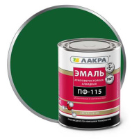0007765 Эмаль ПФ-115 Лакра Темно-зелен. 1кг Л-С