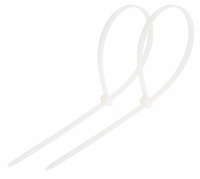 07-1302 Хомут-стяжка кабельная нейлоновая REXANT 300 x4,8 мм, белая, упаковка 100 шт.