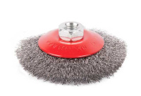 2302031 Щетка-крацовка коническая, для УШМ, стальная. витая проволока, 100мм