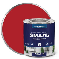 0006644 Эмаль ПФ-115 PROREMONTT Красный 2,7кг Л-С