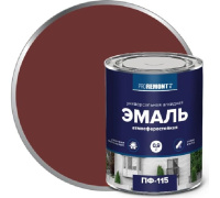 9590659 Эмаль ПФ-115 PROREMONTT Красно-коричневый  0,9кг Л-С