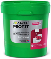 8307497 Краска акриловая интерьерная влагостойкая Лакра PROF IT База С 23 кг