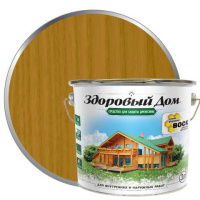 9592412 Деревозащитное средство Здоровый Дом 2в1 Тик 2,7л (0007042)