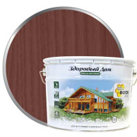 9592389 Деревозащитное средство Здоровый Дом 2в1 Махагон 9л (0007016)