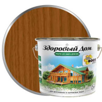 9592396 Деревозащитное средство Здоровый Дом 2в1 Орех 2,7л (0007026)