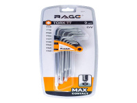 Набор ключей TORX 9 шт Г-образные RAGE (303141)