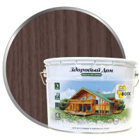9592401 Деревозащитное средство Здоровый Дом 2в1 Палисандр 9л (0007028)