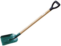 Лопата совковая песочная, с пласт. ручкой, H лопаты в сборе  1290 мм, ширина полотна 235 мм (77208)