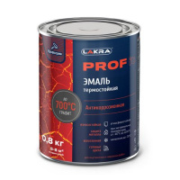 9590258 Эмаль термостойкая антикоррозионная Лакра PROF IT до 700С Графит 0,8 кг