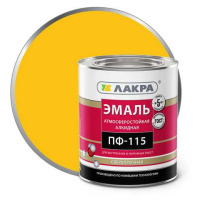 0007706 Эмаль ПФ-115 Лакра Жёлтый 2,8кг Л-С