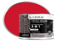 9591632 Грунт-эмаль 3 в 1 Лакра Красный 1,7 кг Л-С