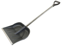 Лопата для снега, полотно 500х400 мм, алюминиевый черенок, диаметр 32 мм, с ручкой (68106-3)