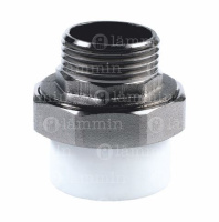Муфта PPR разъем. дюйм.  НР 20 х 1" (Lammin) 80/20  (Lm31061020025)