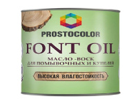 Масло-воск для помывочных и купелей  Font Oil PROSTOCOLOR 0,75л. (6шт)