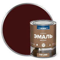 0006704 Эмаль ПФ-266 Proremontt красно-коричневая 0,9 кг